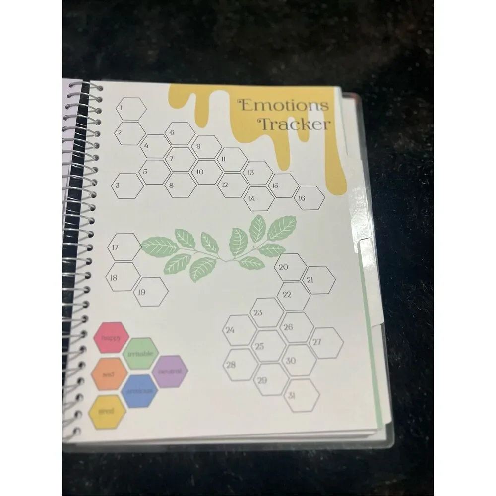 New Wellness Journals emotions moods tracking schedule water